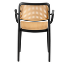 Rakásolható szék, fekete/bézs, RAVID TYP 2