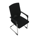 Tárgyalószék, fekete, RAVIL