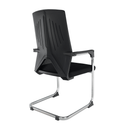 Tárgyalószék, fekete, RAVIL