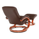 Relaxáló állítható fotel, sötétbarna, RYAN