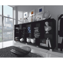 könyvespolc, fekete,  ADEN