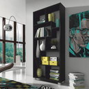 könyvespolc, fekete,  ADEN