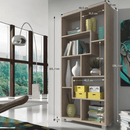 könyvespolc, tölgy sonoma, ADEN