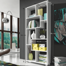 könyvespolc, fehér,  ADEN