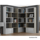 Többfunkciós könyvespolc, fehér, ASTA