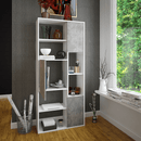 Regálé, fehér/beton, ULIMI
