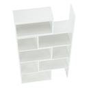 könyvespolc, fehér, KLOE I