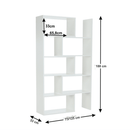 könyvespolc, fehér, KLOE I