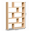 könyvespolc, tölgy sonoma, KLOE II