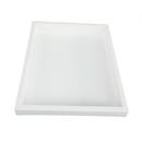 Kerekes polc, fehér/króm, CORFU