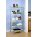 Könyvespolc, 5-polcos, króm, JUVEN