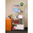 Könyvespolc, 5-polcos, króm, JUVEN