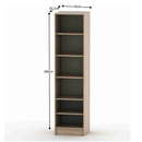 Könyvespolc, tölgy sonoma, BETTY 4 BE04-014-00