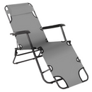 Kerti állítható szék, szürke, REGED