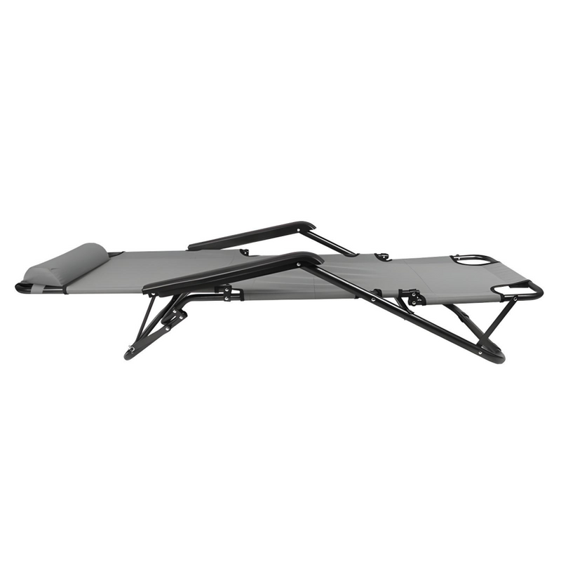 Kerti állítható szék, szürke, REGED