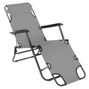 Kerti állítható szék, szürke, REGED