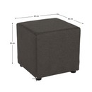 Zsámoly, Twist szövet, szürkésbarna, REGOR