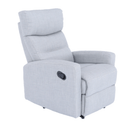 Pihenőfotel, szövet világosszürke, SILAS