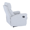 Pihenőfotel, szövet világosszürke, SILAS