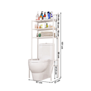 Polc a WC fölé, fehér, REMIN