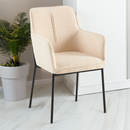 Design fotel, bézs/fekete, REMOND