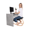 Egyensúlyfejlesztő  térdelőszék, fekete/természetes, RENAR