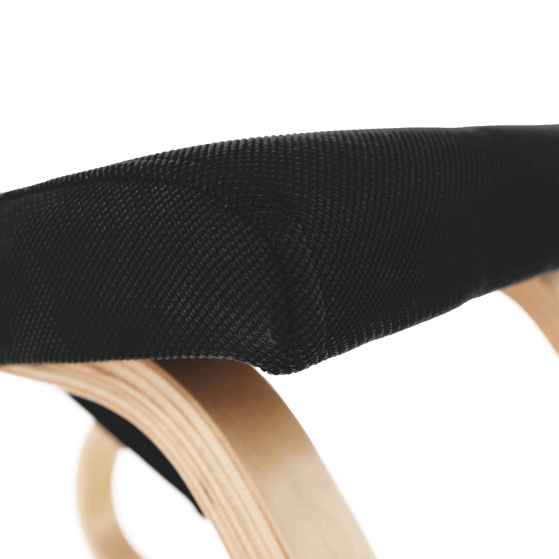 Egyensúlyfejlesztő  térdelőszék, fekete/természetes, RENAR