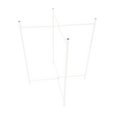 Kisasztal levehető tálcával, fehér, RENDER