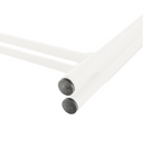 Kisasztal levehető tálcával, fehér, RENDER