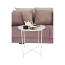 Kisasztal levehető tálcával, fehér, RENDER