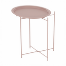 Kisasztal levehető tálcával, nude rózsaszín, RENDER