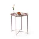 Kisasztal levehető tálcával, nude rózsaszín, RENDER