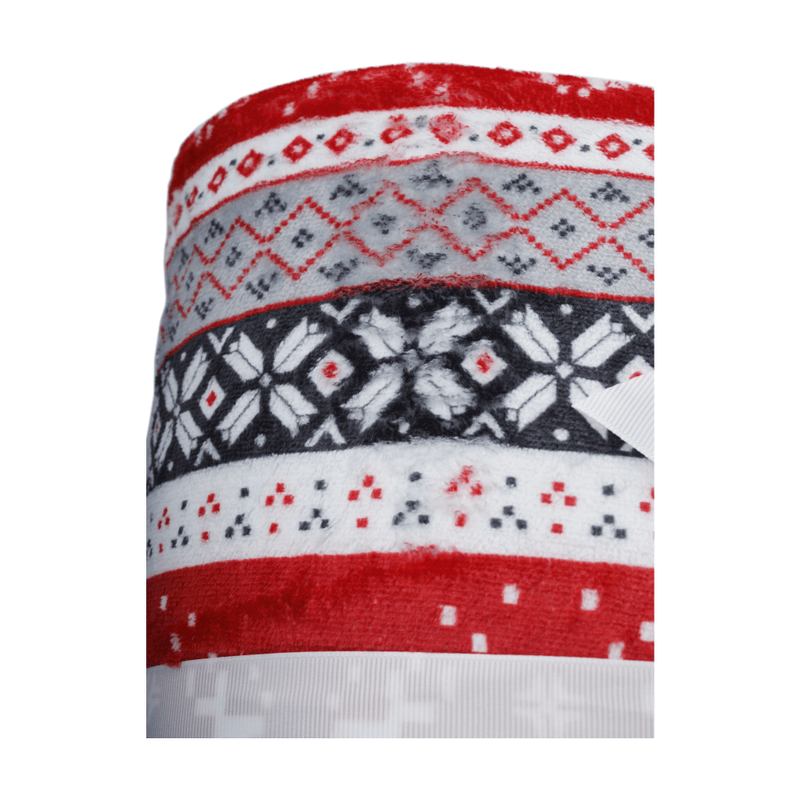 Kétoldalas bárány takaró, téli motívum, 150x200, RENIFE