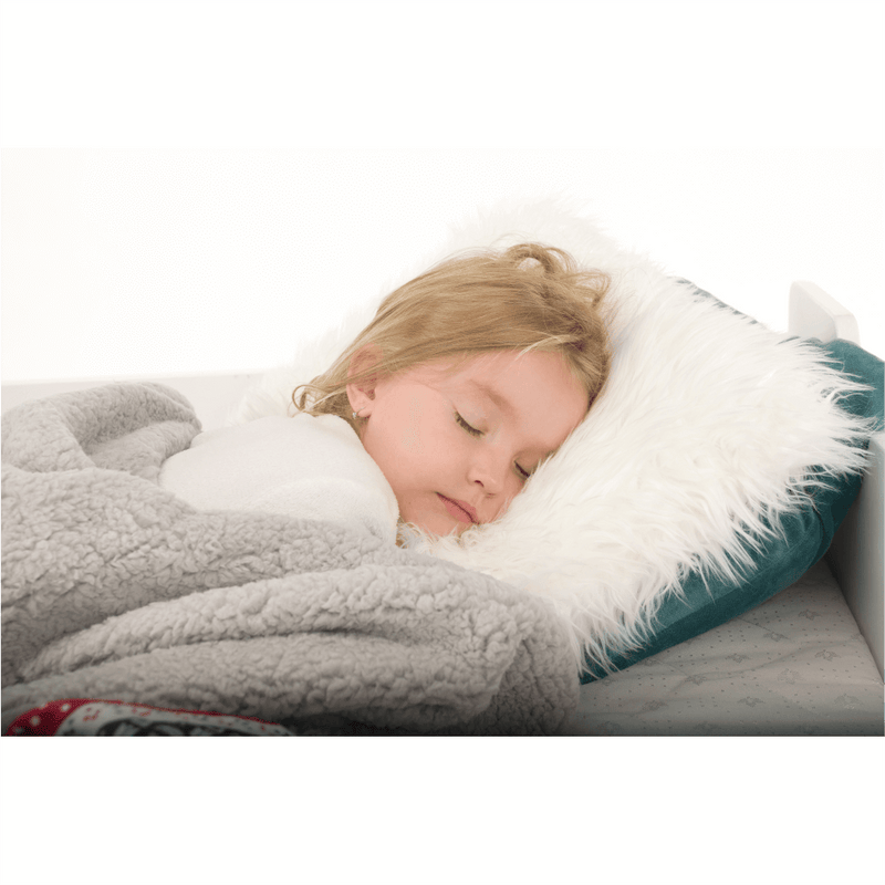 Kétoldalas bárány takaró, téli motívum, 150x200, RENIFE