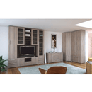 Alacsony könyvespolc, DTD laminált, tölgy sonoma, DUNAJ  TYP12