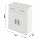 Komód, fehér, RESITA TYP 2