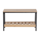 Cipőtartó, tölgy/fekete, REST