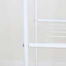 Ruhaállvány polcokkal, fehér, RETOR