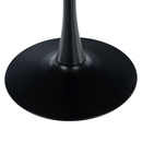 Étkezőasztal, tölgy/fekete, átmérő 110 cm, REVENTON NEW