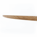 Étkezőasztal, tölgy/fekete, átmérő 110 cm, REVENTON NEW