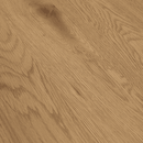 Étkezőasztal, kerek, tölgy/fekete, átmérő 110 cm, REVENTON NEW