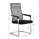 Konferencia szék, szürke/fekete, RIMALA NEW