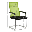 Konferencia szék, zöld/fekete, RIMALA NEW