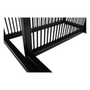 Két dohányzóasztal készlet, tölgyfa/fekete, RIMBO