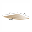 Sarokasztal PC-hez, tölgyfa artisan, RIOMA TYP 13