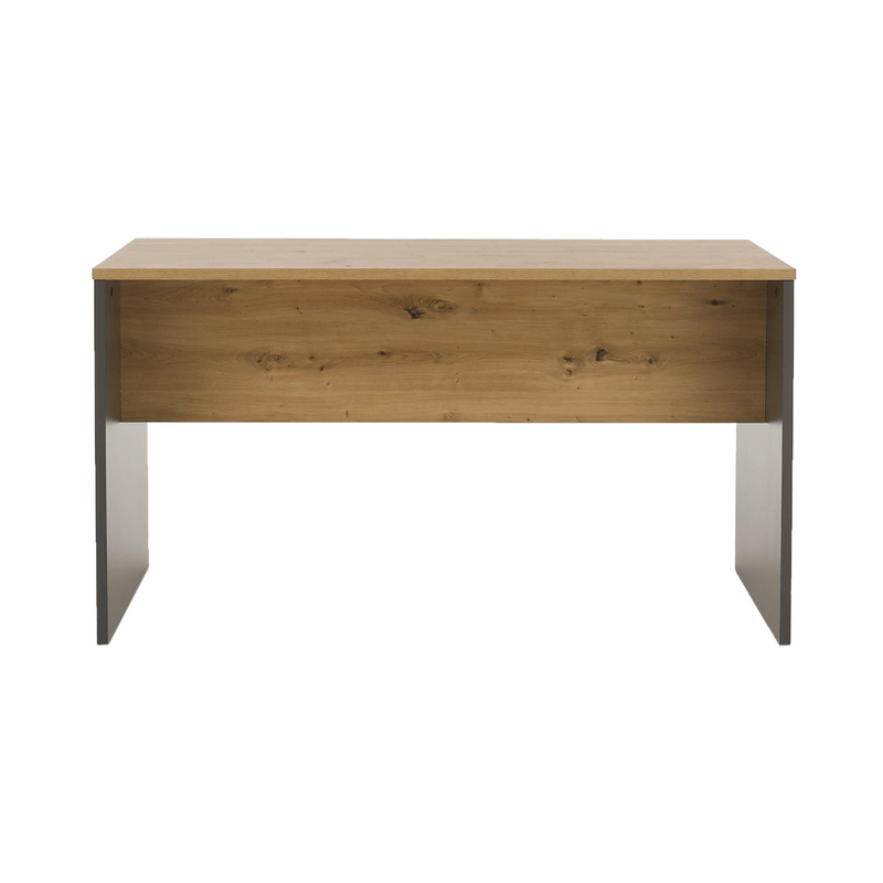 Íróasztal, grafit/tölgyfa artisan, RIOMA NEW TYP 11