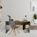 Íróasztal, grafit/tölgyfa artisan, RIOMA NEW TYP 11