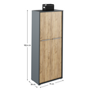 Polc szekrény, grafit/tölgyfa artisan, RIOMA NEW TYP 07