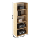 Nyitott állvány,artisan tölgy/fehér, RIOMA TYP 03