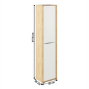 Magas  polcos szekrény, artisan tölgy/fehér, RIOMA TYP 06